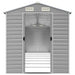 Tuinhuis Lichtgrijs 191x725x198 cm Gegalvaniseerd Staal