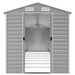 Tuinhuis Lichtgrijs 191x810x198 cm Gegalvaniseerd Staal
