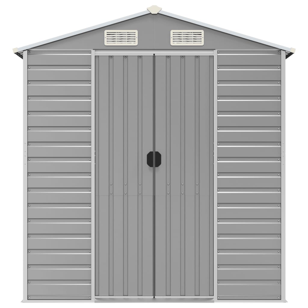 Tuinhuis Lichtgrijs 191x895x198 cm Gegalvaniseerd Staal