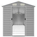 Tuinhuis Lichtgrijs 191x895x198 cm Gegalvaniseerd Staal