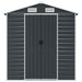 Tuinschuur 191x130x198 cm gegalvaniseerd staal antracietkleurig
