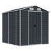 Tuinschuur 191x215x198 cm gegalvaniseerd staal antracietkleurig
