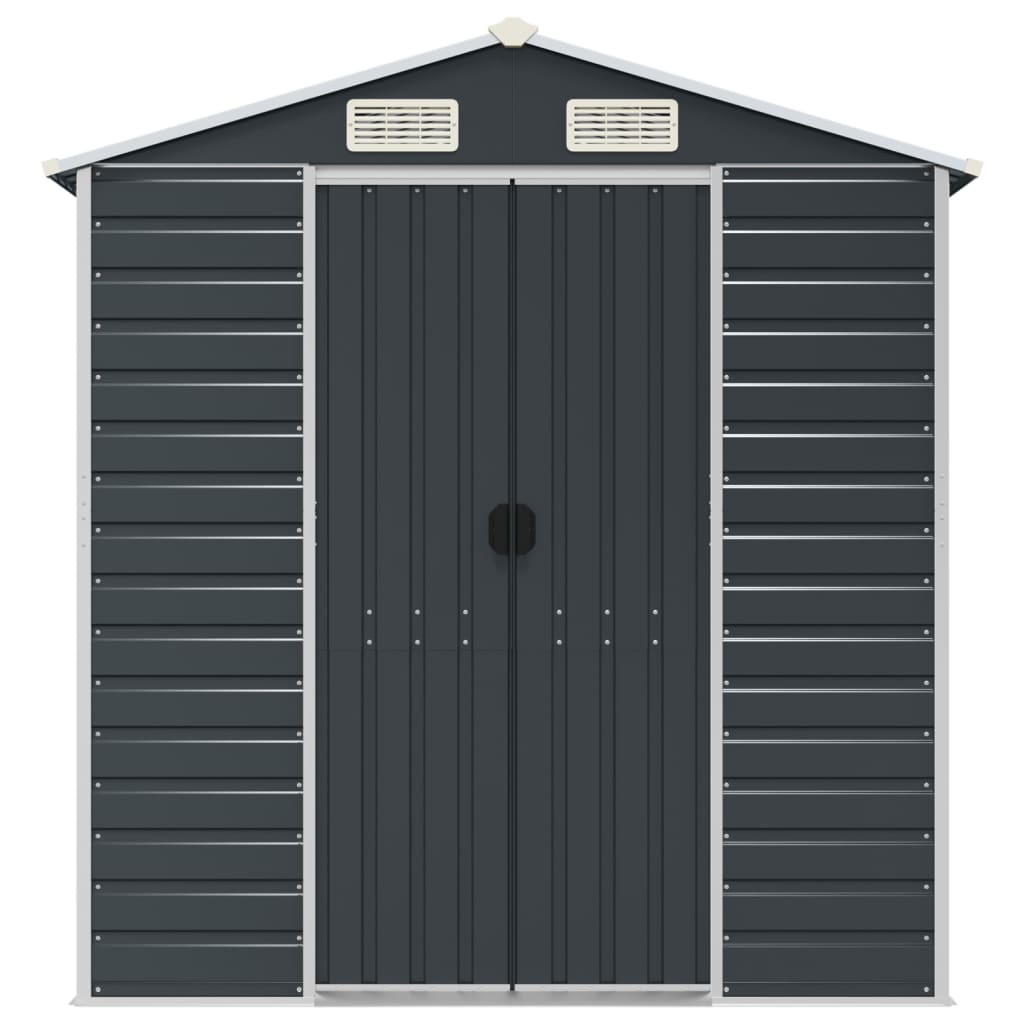 Tuinschuur 191x300x198 cm gegalvaniseerd staal antracietkleurig