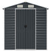 Tuinschuur 191x470x198 cm gegalvaniseerd staal antracietkleurig