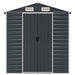 Tuinschuur 191x555x198 cm gegalvaniseerd staal antracietkleurig