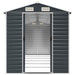 Tuinschuur 191x555x198 cm gegalvaniseerd staal antracietkleurig