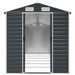 Tuinschuur 191x640x198 cm gegalvaniseerd staal antracietkleurig