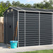 Tuinschuur 191x640x198 cm gegalvaniseerd staal antracietkleurig