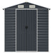 Tuinschuur 191x725x198 cm gegalvaniseerd staal antracietkleurig