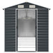 Tuinschuur 191x725x198 cm gegalvaniseerd staal antracietkleurig