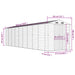 Tuinschuur 191x810x198 cm gegalvaniseerd staal antracietkleurig