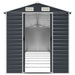 Tuinschuur 191x810x198 cm gegalvaniseerd staal antracietkleurig