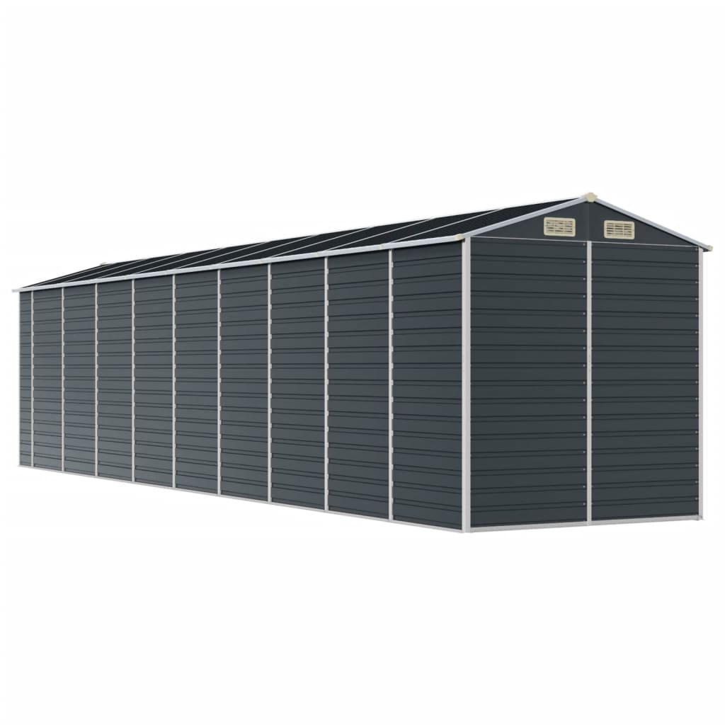 Tuinschuur 191x810x198 cm gegalvaniseerd staal antracietkleurig