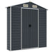 Tuinschuur 191x810x198 cm gegalvaniseerd staal antracietkleurig