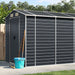 Tuinschuur 191x980x198 cm gegalvaniseerd staal antracietkleurig