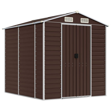 Tuinhuis Bruin 191x215x198 cm Gegalvaniseerd Staal
