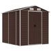 Tuinhuis Bruin 191x215x198 cm Gegalvaniseerd Staal
