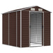 Tuinhuis Bruin 191x215x198 cm Gegalvaniseerd Staal