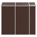 Tuinhuis Bruin 191x215x198 cm Gegalvaniseerd Staal