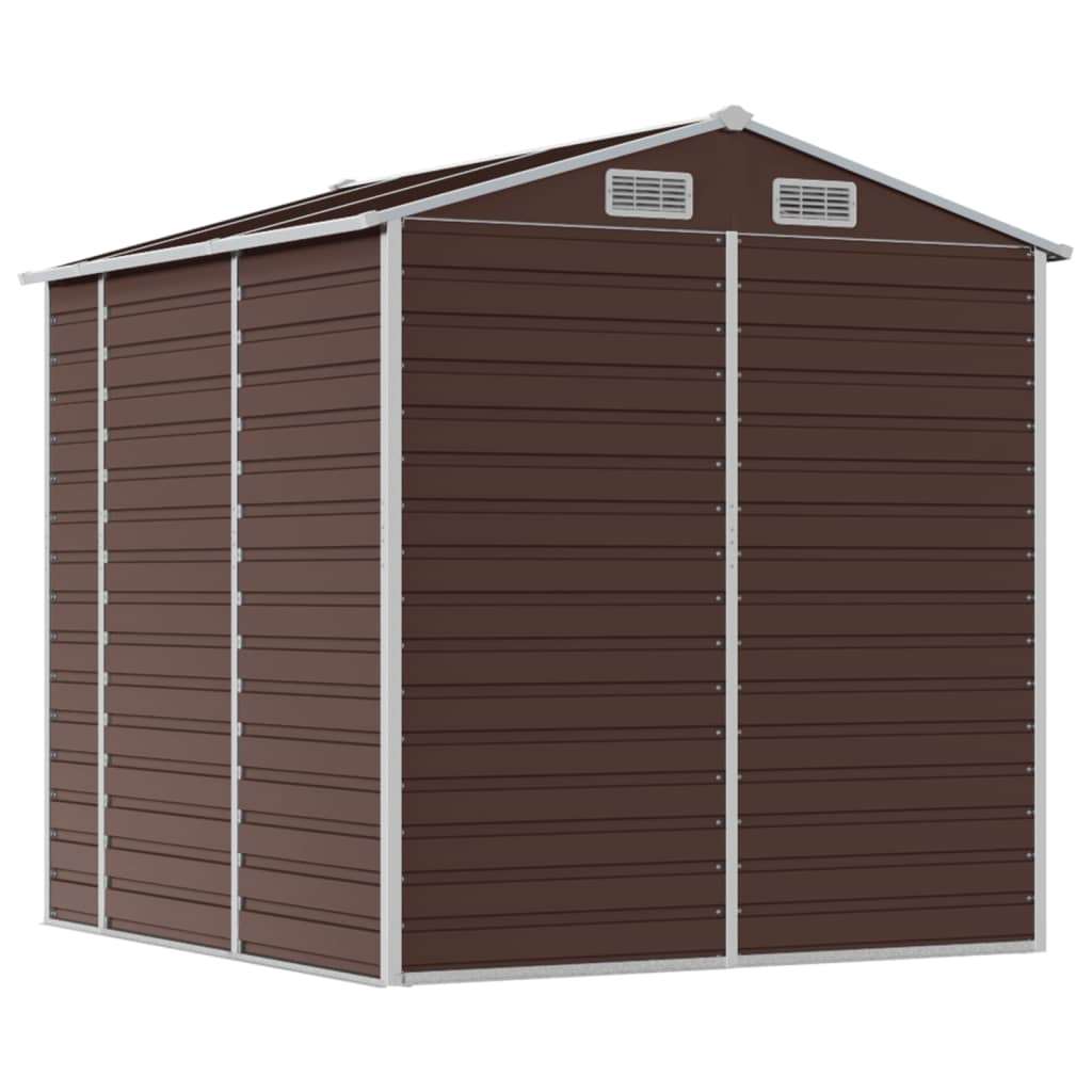 Tuinhuis Bruin 191x215x198 cm Gegalvaniseerd Staal
