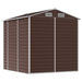 Tuinhuis Bruin 191x215x198 cm Gegalvaniseerd Staal