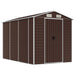 Tuinhuis Bruin 191x300x198 cm Gegalvaniseerd Staal