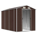 Tuinhuis Bruin 191x300x198 cm Gegalvaniseerd Staal