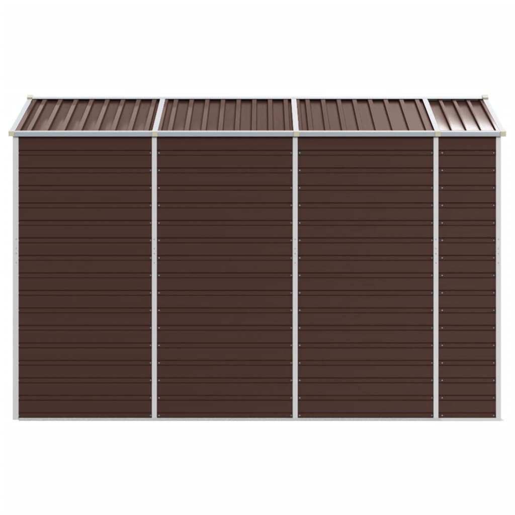 Tuinhuis Bruin 191x300x198 cm Gegalvaniseerd Staal