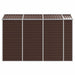 Tuinhuis Bruin 191x300x198 cm Gegalvaniseerd Staal
