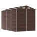 Tuinhuis Bruin 191x300x198 cm Gegalvaniseerd Staal