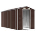 Tuinhuis Bruin 191x385x198 cm Gegalvaniseerd Staal