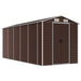 Tuinhuis Bruin 191x470x198 cm Gegalvaniseerd Staal