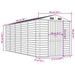 Tuinhuis Bruin 191x470x198 cm Gegalvaniseerd Staal