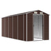 Tuinhuis Bruin 191x470x198 cm Gegalvaniseerd Staal