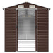 Tuinhuis Bruin 191x470x198 cm Gegalvaniseerd Staal