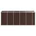 Tuinhuis Bruin 191x470x198 cm Gegalvaniseerd Staal