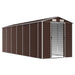 Tuinhuis Bruin 191x555x198 cm Gegalvaniseerd Staal