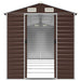 Tuinhuis Bruin 191x555x198 cm Gegalvaniseerd Staal