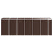 Tuinhuis Bruin 191x555x198 cm Gegalvaniseerd Staal
