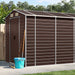 Tuinhuis Bruin 191x555x198 cm Gegalvaniseerd Staal