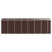 Tuinhuis Bruin 191x640x198 cm Gegalvaniseerd Staal