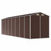 Tuinhuis Bruin 191x640x198 cm Gegalvaniseerd Staal