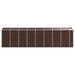 Tuinschuur 191x725x198 cm gegalvaniseerd staal bruin