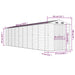 Tuinschuur 191x810x198 cm gegalvaniseerd staal bruin