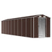 Tuinschuur 191x810x198 cm gegalvaniseerd staal bruin