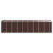 Tuinschuur 191x810x198 cm gegalvaniseerd staal bruin