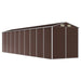 Tuinschuur 191x810x198 cm gegalvaniseerd staal bruin