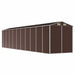 Tuinschuur 191x895x198 cm gegalvaniseerd staal bruin
