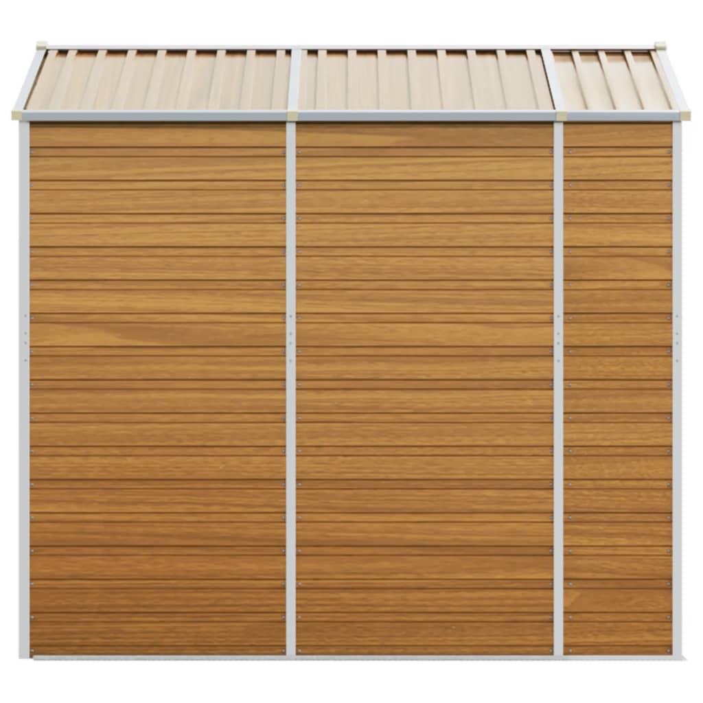 Tuinhuis Lichtbruin 191x215x198 cm Gegalvaniseerd staal