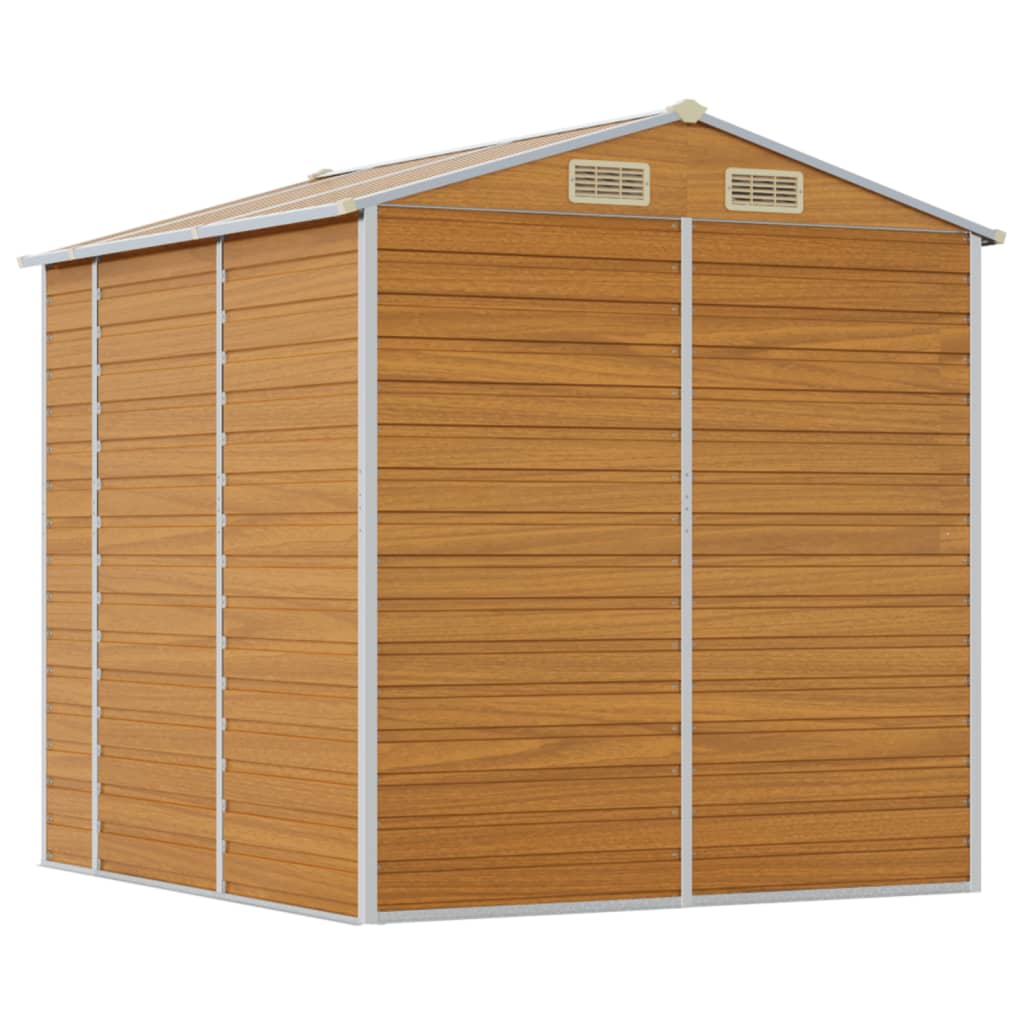 Tuinhuis Lichtbruin 191x215x198 cm Gegalvaniseerd staal